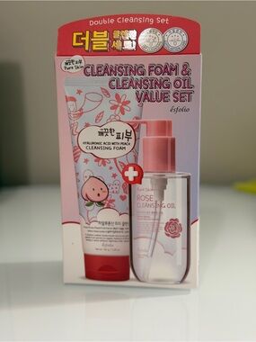 esfolio Cleansing Foam & Rose Cleansing Oil Set